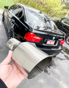 4” - 3.5” STAINLESS STEEL EXHAUST TIPS (PAIR)