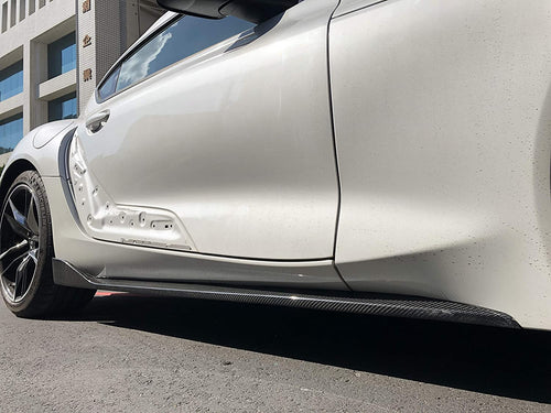 A90 MK5 SUPRA OEM-STYLE CARBON FIBER SIDE SKIRTS