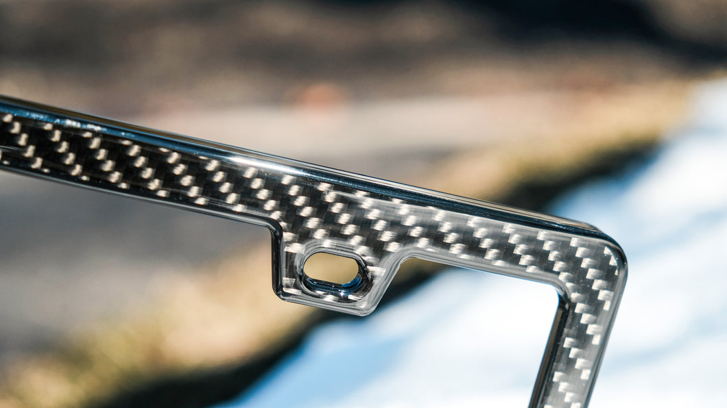 CARBON FIBER LICENSE PLATE FRAMES