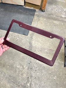 CARBON FIBER LICENSE PLATE FRAMES