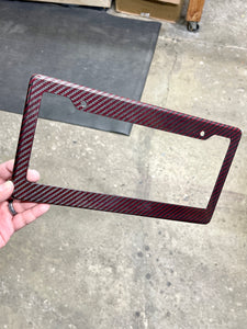 CARBON FIBER LICENSE PLATE FRAMES