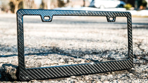 CARBON FIBER LICENSE PLATE FRAMES