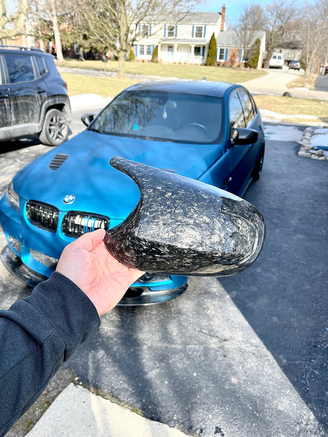 E-SERIES FORGED M3 STYLE MIRROR CAPS